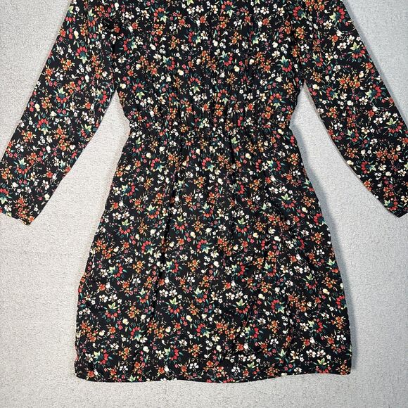 J Crew Mercantile Dress Women’s 2 Mini Floral Cottage Core Prairie Dark Floral - Picture 4 of 15